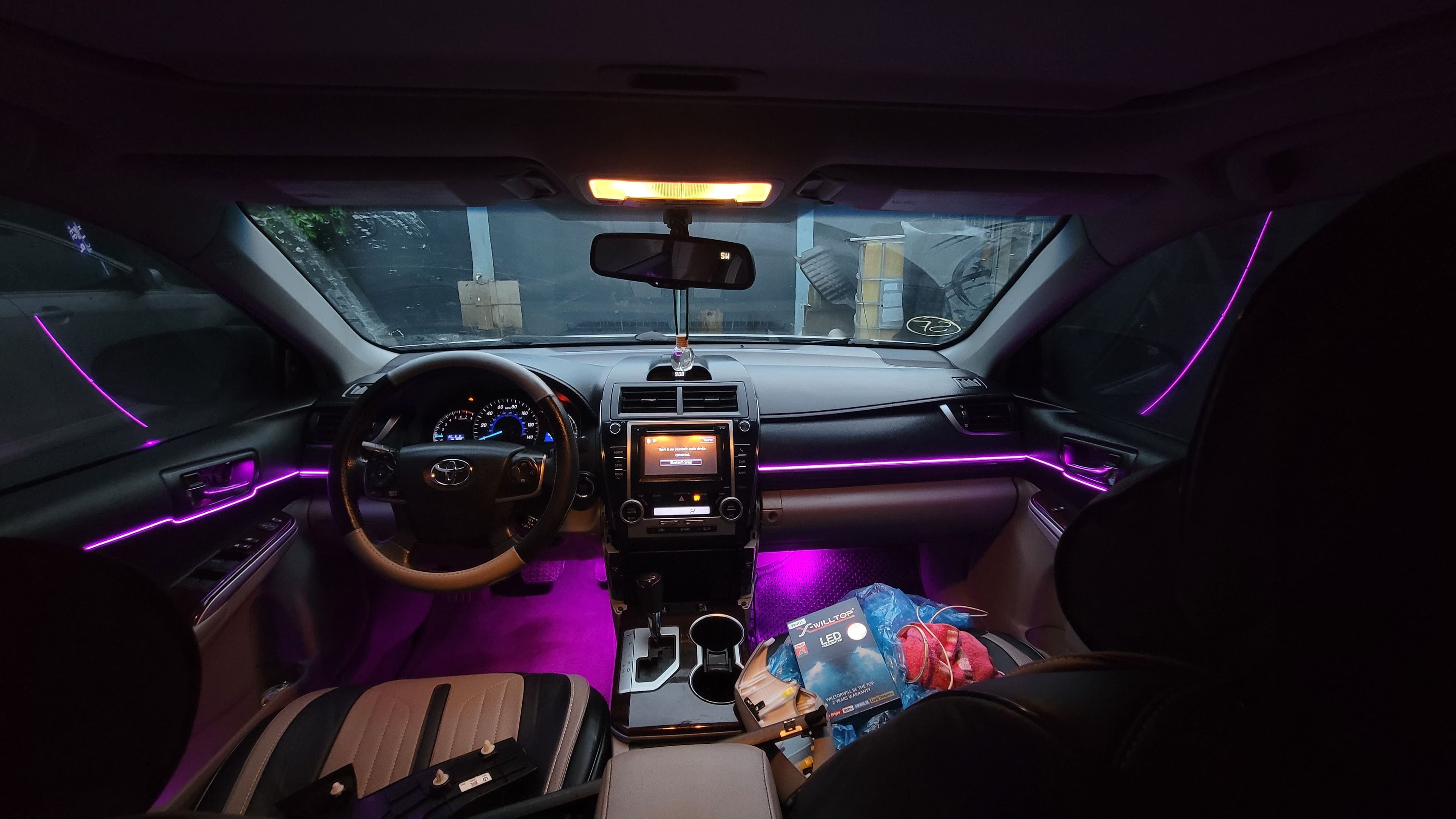 Ambience Lights installation On Camry 2014 1